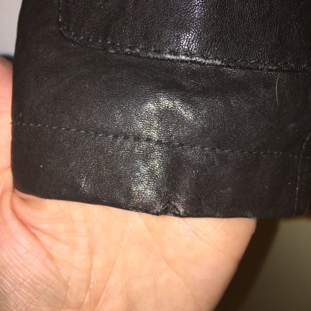 Incredible Alice + Olivia black leather jacket M - Picture 6 of 6